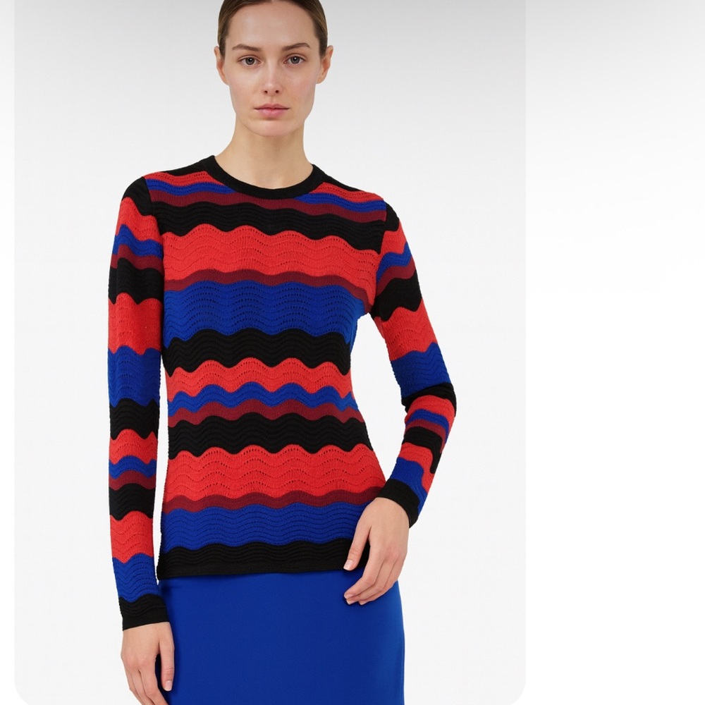 Missoni Multicolor Wave Knit Sweater – Iconic Pattern